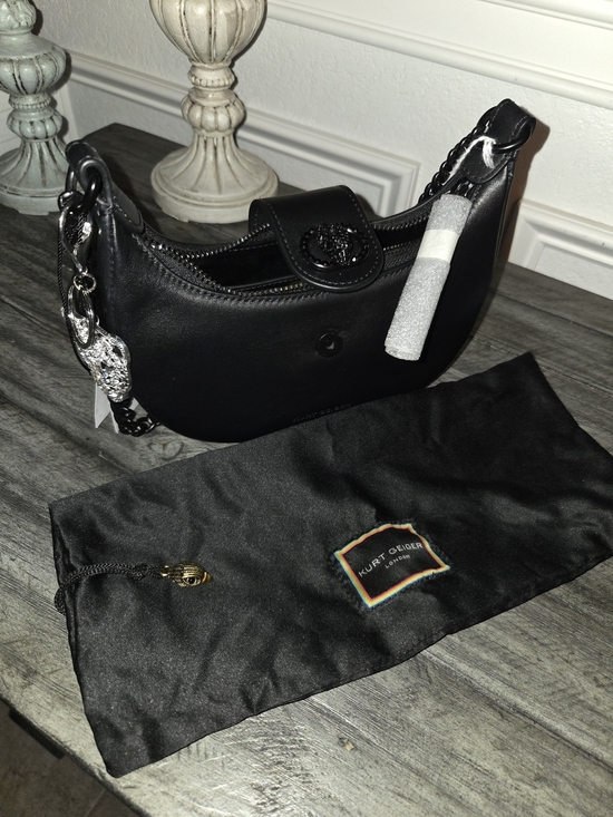 Kurt Geiger Handbags - Kurt Geiger Black Leather Shoulder/crossbody Bag